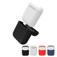 Silicone Earphone cover case skin for Apple AirPods wireless bluetooth earphone accessories for Air Pods headphones Charging Box