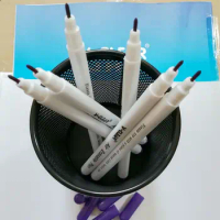 VCLEAR 6 Pcs Purple Air Erasable Pen Fabric Paint Marker Chaco Ace Pen Fabric Erasable Pen For Sewing Tools Tailor Chalk Marker