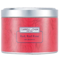 Carroll & Chan 100% 蜂蠟錫罐蠟燭 - 紅玫瑰 (8x6) 厘米