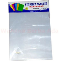 Map L Folio F4 OKEY Clear Sleeve Plastik Transparan - 12 pcs