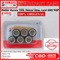 ROLLER SET AEROX 155 NMAX NEW 155 LEXI 125 XEON MIO M3 ASLI ORI ORIGINAL 100% YAMAHA B65 WE763 00