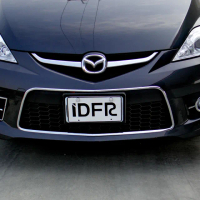 【IDFR】Mazda 5 / Premacy 2008~2010 鍍鉻銀 前保桿飾框 下巴飾框 下柵欄框貼(前保險桿下巴大框)