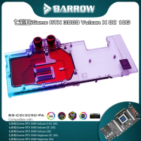 Barrow RTX 3090 Water Block For Colorful RTX 3080 3090 Vulcan/Neptune Graphics Card VGA Backplate VRAM Watercooler BS-COI3090-PA