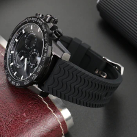 New High Quality Schubert Titanium Rubber Watchband for Citizen CC5005 CC5001-00W/CC5006-06L/CC5005-68Z Bracelet Strap 22mm