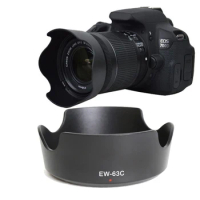 Reversable EW-63C 58mm ew63c Lens Hood for Canon EF-S 18-55mm f/3.5-5.6 IS STM Applicable 700D 100D 750D 760D