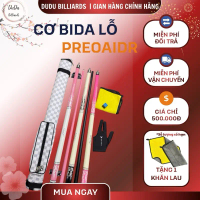 Cơ bida phủ cacbon Lỗ 13mm, Cơ bida Ruby Hồng, gậy bida Graphite, cơ bida PREOAI MẪU MỚI
