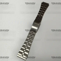 Stainless Steel Fold Buckle Clasp Wrist Belt Brushed Texture Silver Watch Band Strap Bracelet For Seiko Z040S Watch Accessories