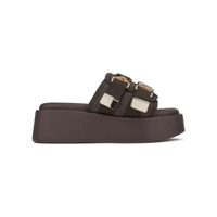 รองเท้ามีส้น PALETTE SOFT 2" UNIQUE BELTS WEDGES - CHOCO สีช็อคโก