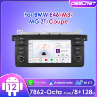 Ossuret 7inch 2Din Android Auto Car Radio for BMW E46 Coupe M3 MG ZT 318/320/325/330/335 RDS DSP GPS BT 4G CarPlay Navigation