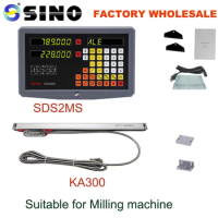 SINO Digital Readout System SDS2MS DRO KA300 Glass Linear Scale Suitable For Milling Lathe TTL Square Wave