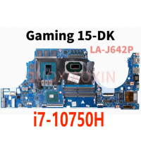 For HP Gaming 15-DK Laptop Motherboard i7-10750H GTX1660 Ti LA-J642P M03041-601
