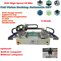 LY Q2S D600Plus High Speed 54 Bits Built-in computer With Full Vision Desktop Automatic SMT Pick And Place Machine