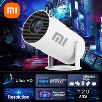 Hot Sale Xiaomi Hy300 HD Intelligent Mini Projector 5G Wifi Portable 180° Projection Angle Automatic Focusing Home Camping