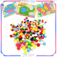 Isi 1000pcs Mini Pompom Mix Warna Pom Pom 1cm Pom Pom Warna Warni Diy Pom Pom Bulu Pompom Kecil