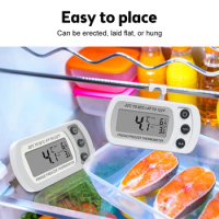 Mini Digital LCD Thermometer Magnetic Suction Precision Temperature Gauge For Fridge Freezer Button Battery Thermometer Tools