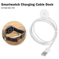 USB Smart Watch Magnetic Charger Short Circuit Protection Watch Charger Adapter Replacement Accessories for Fossil Gen 1/2/3