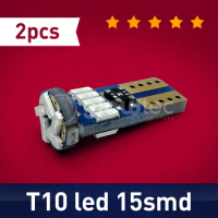 2pcs LED T10 canbus led W5W Canbus t10 led 15smd 3014 LED nonpolarity Lamp bulb External Light GLOWTEC