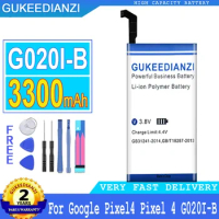 GUKEEDIANZI Replacement Battery for HTC Google Pixel 4, Pixel4 High Quality Mobile Phone Bateria, G020I-B, G020IB, 3300mAh