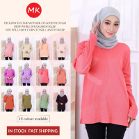 MK Women Blouse Bella Long Sleeves Rib Blouse [B21/938]