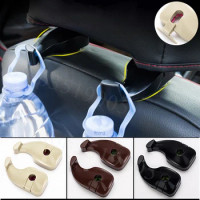 2pcs Car Seat Back Hooks Bags Holder Accessories For Toyota alphard Tundra PRADO 4Runner Avensis Aygo REIZ Accessories