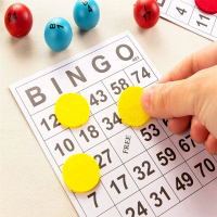 Phụ kiện trò chơi Bingo Số độc đáo Thẻ trò chơi Bingo Tái sử dụng Giấy Đồ chơi cờ Bingo Thú vị Giáo 