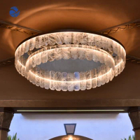 Yun Yi RTS Lamp Modern Luxury K9 Crystal Chandelier For Living Room Bedroom Black Golden Clear LED Ceiling Pendant Lights