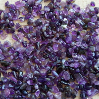 天然烏拉圭紫水晶碎石原石五行消磁凈化魚缸佛教南紅瑪瑙盆栽多肉
