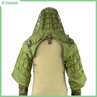 Army Sniper Coat Viper Hood Tactical Combat Sniper Suit Ghillie Suit Hood for Airsoft Paintball CP Multicam, Cotton