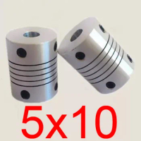 30pcs/lot 5x10 CNC Motor Jaw Shaft Coupler 5mm to 10mm 5 to 10 Flexible Coupling 18mm OD 25mm length (D20 L25)