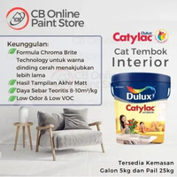 CAT TEMBOK DULUX CATYLAC - WHITE - GALON CATYLAC INTERIOR