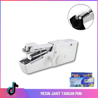 Mesin Jahit Tangan Mini Baterai Portable Cordless Hand Sewing Handy Stitch Battry Penjahit Batrai Ja
