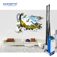 Baikeopto Direct To Walls CMYK Printer Home Decoration 3D Vertical Wallpaper Inkjet Painting Machine