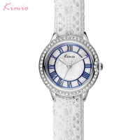 Kimio Women's Lace Bracelet Watches Classic Black White Ladies Dress Quartz Watch For Women Clock With Gift Box relogio feminino