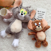 貓和老鼠玩偶湯姆貓杰瑞毛絨玩具公仔玩偶丑萌娃娃可愛呆萌禮物女