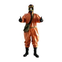 omniseal fireman gas tight protective chemical resistant suit