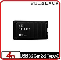 WD 威騰BLACK黑標 P50 Game Drive 4TB 電競外接式固態硬碟 USB 3.2 Gen 2x2/Type-C