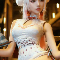 Onmyoji Shiranui cheongsam cos clothing mobile game SSR sexy Ali cosplay costume female