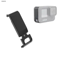 Metal Battery Cover Rechargeable Side Cover Lid Type-C Charging Port Side Case For GoPro Hero 9 Black Action Camera Accessories