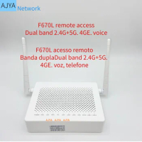 Remote access F670L 4GE+1POT+2.4G/5G wifi SC/UPC GPON ONU 100% NEW Dual Band WiFi ONT Router Optical Network