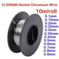 Nichrome Wire 10m/roll 0.8mm-1.2mm Heating wire Resistance wire