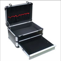 Aluminum Carrying Case Tool box Drawer Type Tool Box Organizer Multifunctional Metal Tool Box Suitcase Electrician Suitcase