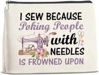 Sewing Gifts Makeup Bag Hostess Gift for Women Mom Grandma Birthday Christmas Quilting Gifts for Qui