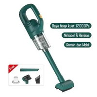 VINER Penyedot Debu Rumah dan Mobil Portabel Mini 12000PA/ Penyedot Debu Tanpa Kabel USB Isi Ulang/ 