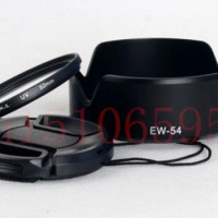 3 in 1 EW-54 E0S M M2 M3 EF-M 18-55 STM lens hood +UV filter + Lens cap cover