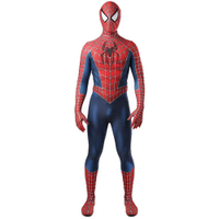 Tobey Maguire ชุดสไปเดอร์แมนสีดำ/ แดงคอสเพลย์ซูเปอร์ฮีโร่ Zentai ชุดสูทคอสตูมฮัลโลวีนสำหรับ S/เด็ก