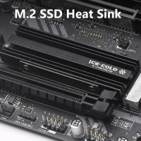 M.2 NGFF NVME 2280 SSD Heatsink with Silicone Thermal Pad SSD Radiator Heatsink Aluminum Alloy Cooling Cooler Radiator for PS5