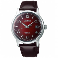 【SEIKO 精工】Presage 調酒師微醺時光經典機械錶-紅/38.5mm 雙12限定(SRPE41J1/4R35-04A0R)