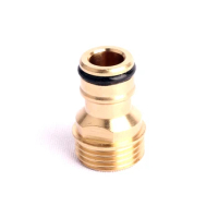 16pcs 1/2 Inch Brass Tap Fitting Hose Connector Male Thread Nipple Adapter Quick Connector Garden Irrigation Brass Fitting