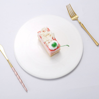 ZERO原點居家 簡約平盤-12吋 壽司盤 蛋糕盤 展示盤 西點盤 慕斯盤 餐盤 平面白盤 圓盤 陶瓷托盤