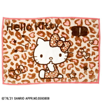 【震撼精品百貨】Hello Kitty 凱蒂貓~日本三麗鷗SANRIO KITTY披肩毛毯 70x100cm (粉豹紋款)*74160
